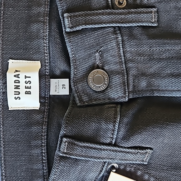 Aritzia Sunday Best Switch Skinny Jean Black 29 - Picture 3 of 8